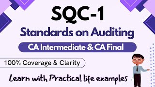 SQC1 “System of Quality Control” in English  Part 2  CA Inter amp Final [upl. by Ela]