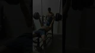 110 kg Bench Press Challenge 💪trending motivation youtubeshorts shortsfeed viralvideo fitness [upl. by Atis]