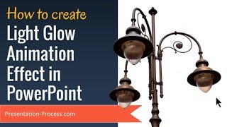 How To Create Light Glow Animation Effect PowerPoint Tutorial [upl. by Rooke]