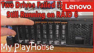 Lenovo x3650 M3 with two Failed Drives in RAID 6  500 [upl. by Ynot]