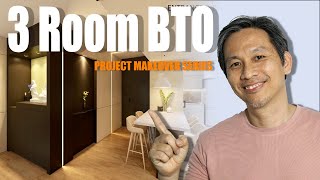 How To Total Revamp A 3Rm BTO flat HDB Resale  Sengkang West Part 1  Project Makeover Series [upl. by Whitver]