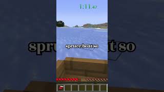 Boat Race Speedrun minecraft speedrun minecraftspeedrun gaming mc mcyt minecraftshort [upl. by Odille]