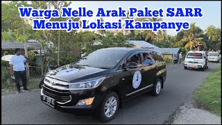 Warga Nelle Arak Paket SARR Menuju Lokasi Kampanye [upl. by Nillek]