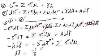 Gibbs Adsorption Isotherm Derivation [upl. by Jeconiah277]