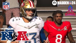 Madden 24 Pro Bowl Games AFC vs NFC AllStar Camping World Stadium Simulation 2024 PS5 4K Game Play [upl. by Arit]