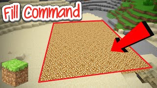 How to Use Fill Command in Minecraft Java amp Bedrock 121 [upl. by Annaiek]