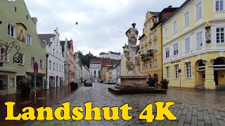 Landshut Germany Walking tour 4K [upl. by Esbensen137]