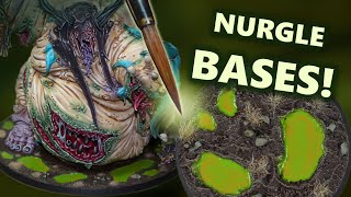 Easy Nurgle Bases for your Warhammer Army [upl. by Ahsikram]