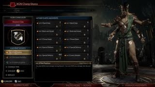 Mortal Kombat 11 Lvl 4 First Position Augment gameplay Crazy damage [upl. by Ahsenre]