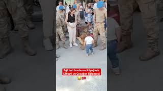 Jandarma Eğitimli Köpeğin Dikkati ve Bebeğin Eğlencesi 😂 [upl. by Elladine]