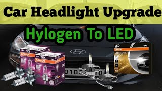 CAR HEADLIGHT UPGRADE TO LED  REAL LIFE EXPERIENCE WITH [upl. by Admama]