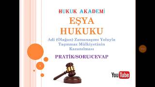 Pratik Çalışması Eşya Hukuku [upl. by Wehtam]