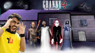 TECHNO GAMERZ FINNALLY ESCAPE NEW GRANNY 4 THE REBELLION HOUSE 😱 [upl. by Jenelle464]