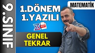 9sınıf matematik 1 dönem 1 yazılı genel tekrar  pdf [upl. by Suinuj]