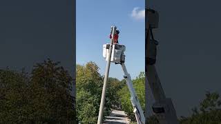 This is how street lights are being changedstreetlighting streetlights ontario [upl. by Anahsal]