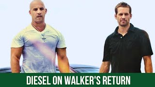 Vin Diesel has hinted at Paul Walkers return in Fast and Furious 11 [upl. by Ardeed]