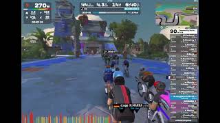 Zwift Race Community Racing Festival AHDR Coastal Crown Loop 350520 8 October [upl. by Arramat]