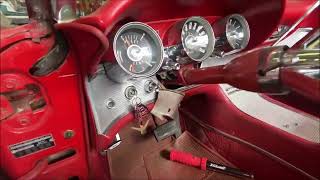 1961 1963 Thunderbird Slide Mechanism Operation and Shift Lever Roll Pin [upl. by Ylrebmik3]