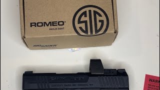 Unboxing amp reviewing the SigSauer ROMEOzero MOA red dot 🔴 [upl. by Darbie]