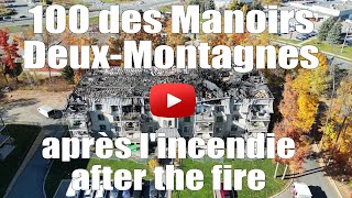 Incendie au 100 des manoirs  DeuxMontagnes Condo fire [upl. by Ticknor]