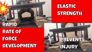 PLYOMETRIC FULL SQUAT DEPTH JUMPS TO 37quot BENCH FOR RAPID FORCE DEVELOPMENT amp RETENTION INTO OLD AGE [upl. by Annyahs]