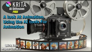 Krita AI A look At Animation using the AI tools For Animation [upl. by Ilanos498]