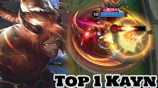 Wild Rift Kayn  Top 1 Kayn Gameplay Rank Challenger [upl. by Alejo21]