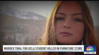 Murder trial in UCLA students death inside furniture shop begins [upl. by Hamas]