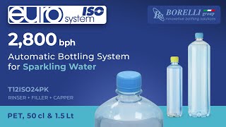 SPARKLING WATER – Automatic Bottling System EURO System ISO – Model T12ISO24PK [upl. by Manfred]