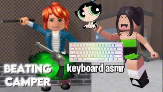 BEATING CAMPERS AS BUTTERCUP FROM THE POWER PUFF GIRLS KEYBOARD ASMR Murder Mystery 2 [upl. by Bergin360]