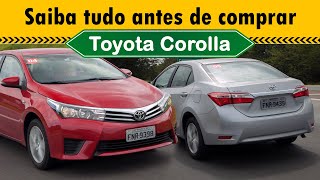 COROLLA XEI GLI ou ALTIS Veja TODAS as diferenças nas versões 2014 a 2017 [upl. by Lentha]