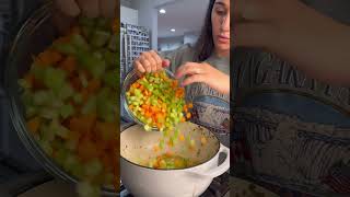 Copy Cat Olive Garden Pasta Fagioli recipe soup souprecipe dutchoven fyp [upl. by Manly280]