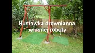 huśtawka własnej roboty drewniana  huśtawka jak zbudować [upl. by Althee165]