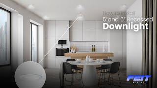 How to Install 5 and 6Inch LED Recessed Downlights [upl. by Adnowat]