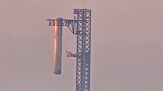 4k SpaceX Starship Test Flight 5 Launch amp Booster Catch On Mechazilla [upl. by Cyd94]