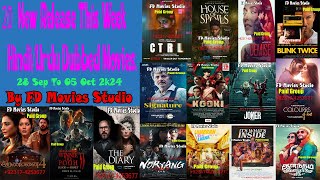 New 20 Release This Week Movies  UrduHindi  05 October 2024  FD Movies Studio [upl. by Laughton]