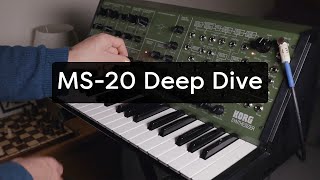 Korg MS20 FS Synthesizer InDepth Tutorial Unpatched Patch Bay External Signal Flow [upl. by Nakhsa]