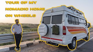 Tour of My Dream Camper Van  Barty The Van  Campervan  Motorhome  Van Life India [upl. by Terej]