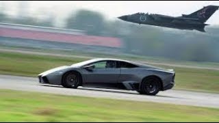 Lamborghini Reventon vs Fighter Jet [upl. by Afinom796]