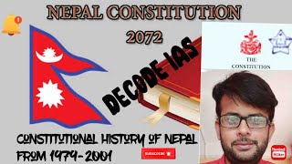 Nepal constitutional History l Part 3 l 19792001 From Referendum to the Royal Massacre Maoist [upl. by Nnylodnewg]