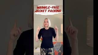 How to Fold a Jacket for WrinkleFree Travel ✈️ [upl. by Killarney]