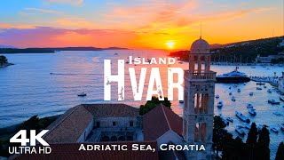 HVAR Island 🇭🇷 Drone Aerial 4K 2023  Hrvatska Croatia [upl. by Ilegna282]