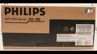 Unboxing A New Old Stock Philips DCC 900 Digital Compact Cassette [upl. by Gessner]