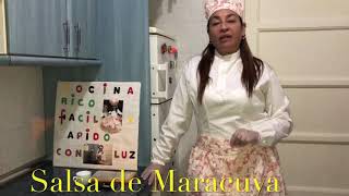 Como hacer Salsa de Maracuya [upl. by Knoll309]