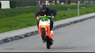 Piaggio Zip Sp 172 cc Malossi MHR primo test con ventolino tornito a 12° [upl. by Sirromal]