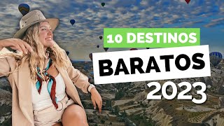 💸10 destinos SÚPER BARATOS para viajar este 2023 [upl. by Poole89]