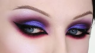 Purple Eyeshadow Tutorial  John Maclean [upl. by Nauqyt78]