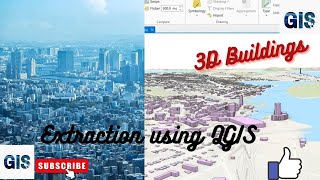 How to Create Height 3D Buildings using QGIS3d 3d2d shorts [upl. by Attennaj]