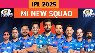 Mumbai Indians best squad 2025  Mi New Squad 2025  mi team 2025 best squad  IPL2025 [upl. by Kane]