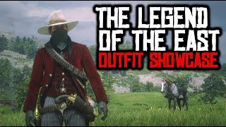 Red Dead Redemption 2 Legend Of The East Outfit Showcase  How to Unlock Perks and Bonuses [upl. by Ihskaneem]